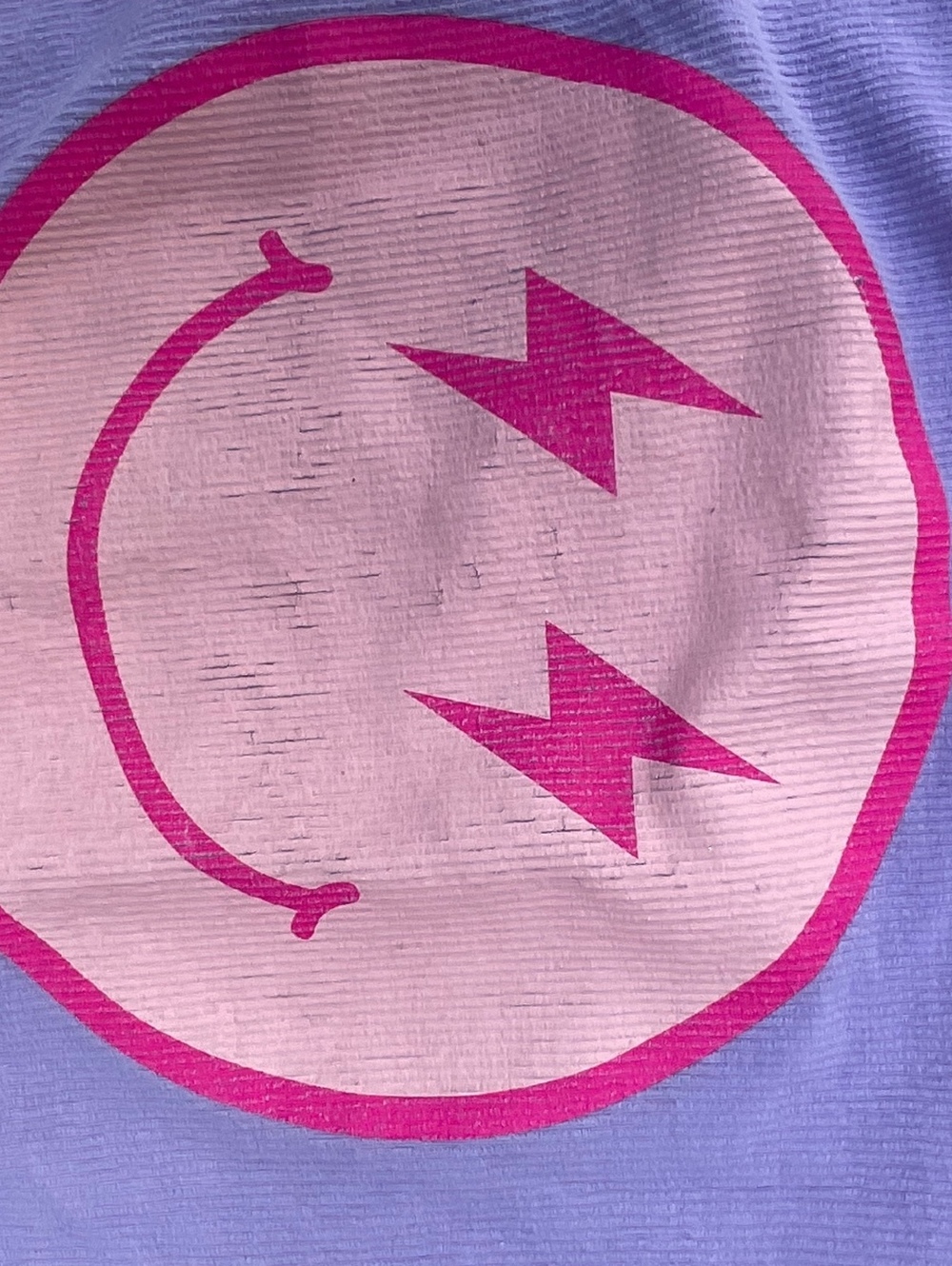 Katydid Purple Smiley Face Graphic T Shirt Size XL